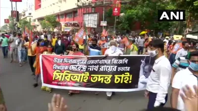 Bengal BJP calls for a 12 hour Bandh after MLA death । बंगाल में विधायक की मृत्यु मामले में भाजपा का- India TV Hindi