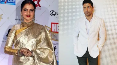 rekha and farhan akhtar- India TV Hindi