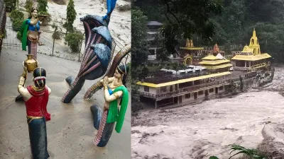  heavy flood in Kirateshwar Mahadev Temple West Sikkim- India TV Hindi