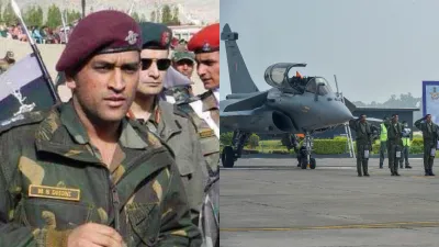 MS Dhoni and Rafael Air Fighter Plane- India TV Hindi