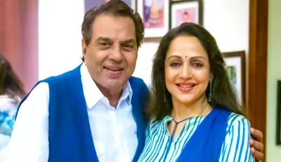 hema malini shares birthday celebrations pics of husband dharmendra- India TV Hindi