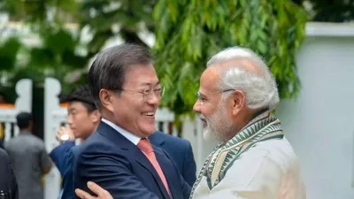 Narendra Modi, Narendra Modi Moon Jae-in, Moon Jae-in, Moon Jae-in Modi- India TV Hindi