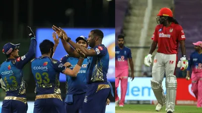 IPL 2020 6th Week Mumbai Indians Qualify for play off pandya gayle Code of Conduct Breach- India TV Hindi