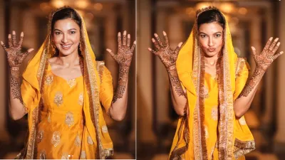 bride to be gauahar khan shares mehendi ceremony pics- India TV Hindi