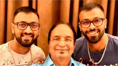 Hardik Pandya with His Father- India TV Hindi