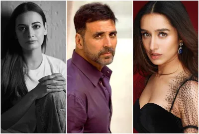 <p>Dia, Akshay and Shraddha </p>- India TV Hindi