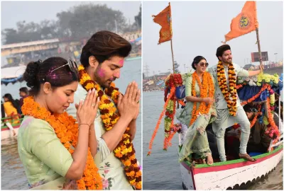 Ramayana serial Ram Sita aka Gurmeet Choudhary Debina Bonnerjee visits Ayodhya pictures viral-टीवी के 'राम-सीता' गुरमीत चौधरी और देबिना रामभक्ति में डूबे आए नजर, देखिए दोनों की ...