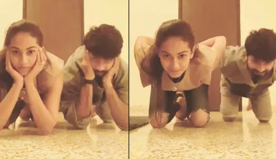 shahid kapoor gravity challenge with wife mira rajput - India TV Hindi