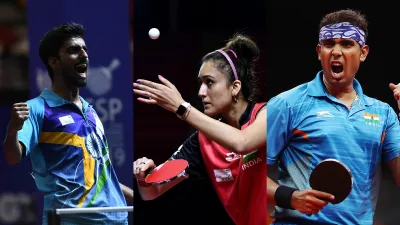 G Sathiyan, Manika Batra and Sharath Kamal- India TV Hindi