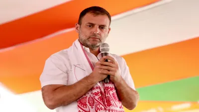 <p>राहुल गांधी असम में...- India TV Hindi