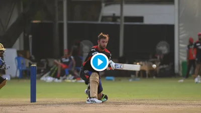 Glenn Maxwell makes a splash in RCB practice match, makes a twist - India TV Hindi