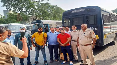 Olympic medallist wrestler Sushil Kumar being shifted from the Mandoli jail to Tihar, in New Delhi o- India TV Hindi