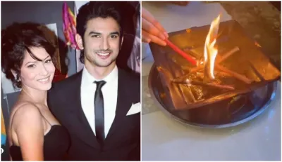 ankita lokhande havan for sushant singh rajput on his first death anniversary - India TV Hindi