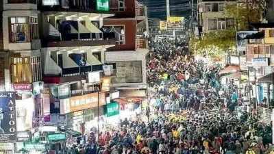 <p>Crowded Streets Of Manali</p>- India TV Hindi