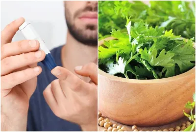 Diabetes test and Coriander - India TV Hindi