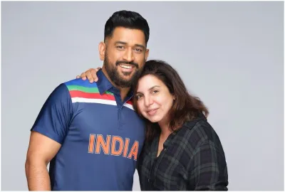 MS Dhoni and Farah Khan- India TV Hindi