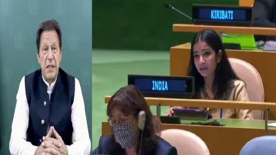 India taunts Imran Khan at UNGA Sneha Dubey says pakistan openly supports terrorists संयुक्त राष्ट्र- India TV Hindi