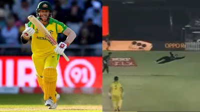 David Warner returns to the pavilion on 'Golden Duck', Martin Guptill takes a surprising catch Watch- India TV Hindi