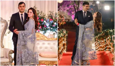 Shraddha Arya Reception party Look husband rahul nagal see pics- India TV Hindi