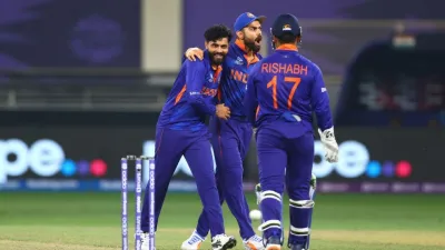 <p>Virat Kohli, Ravindra Jadeja and Rishabh Pant</p>- India TV Hindi