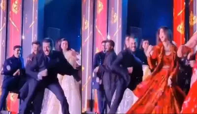 Salman Khan shilpa shetty and Anil Kapoor dance to Jumme Ki Raat song at Praful Patel's son wedding - India TV Hindi