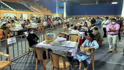 Preparation underway for voting during the first phase of Goa Assembly polls, in Goa.- India TV Hindi