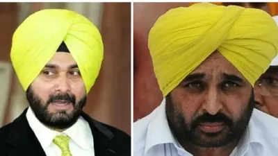 Navjot Singh Sidhu with Bhagwant Mann- India TV Hindi