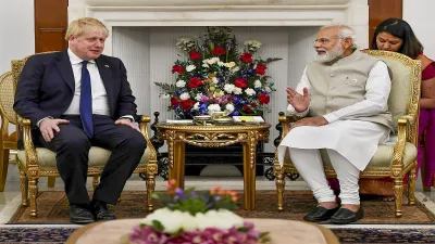 Boris Johnson PM Modi meeting- India TV Hindi