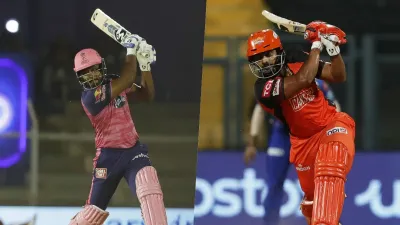 <p>Sanju Samson and Rahul Tripathi in IPL 2022</p>- India TV Hindi