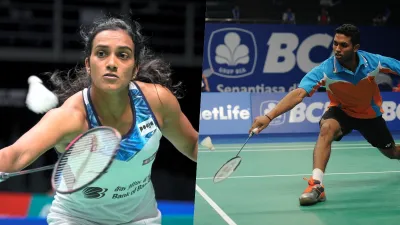 <p>PV Sindhu and HS Prannoy</p>- India TV Hindi