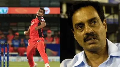 <p>Umran Malik and Dilip Vengsarkar</p>- India TV Hindi