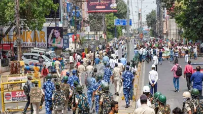 Heavy security forces deployed in Jharkhand amid Bharat Bandh- India TV Hindi