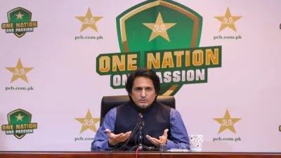 <p>PCB Chief Ramiz Raja</p>- India TV Hindi