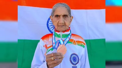 94-year-old sprinter Dadi wins gold medal in World Masters Athletics Championship- India TV Hindi