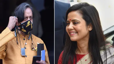 Shashi Tharoor and Mahua Moitra- India TV Hindi