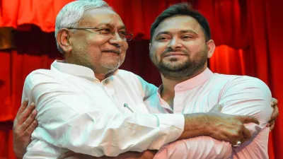 Nitish Kumar and Tejasavi Yadav- India TV Hindi