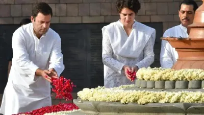 Rahul, Priyanka and Congress leaders on Rajiv Gandhi's birth anniversary- India TV Hindi