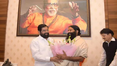 Eknath Shinde and Ramdev- India TV Hindi