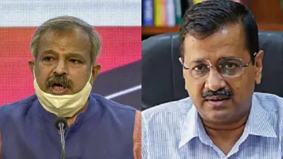 Delhi BJP President Adesh Gupta And Delhi CM Arvind Kejriwal- India TV Hindi