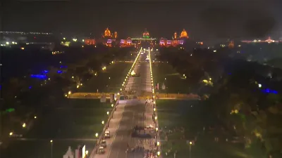 PM Modi inaugurates all new redeveloped Rajpath as Kartvyapath in New Delhi- India TV Hindi