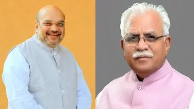 Amit Shah And manohrlal Khattar - India TV Hindi