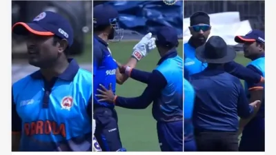 Ambati Rayudu Sheldon Jackson fight in Syed Mushtaq Ali...- India TV Hindi