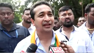 BJP MLA Nitesh Rane takes jibe on Udhhav's Shiv Sena symbol- India TV Hindi