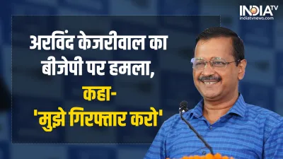 दिल्ली के मुख्यमंत्री अरविंद केजरीवाल ने कहा-न 'अगर मैं आतंकवादी या भ्रष्ट हूँ तो गिरफ्तार करो'- India TV Hindi