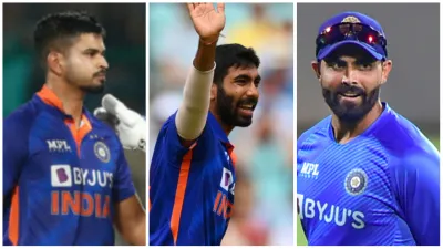 Shreyas Iyer, Jasprit Bumrah and Ravindra Jadeja- India TV Hindi