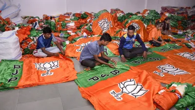 bjp flags- India TV Hindi