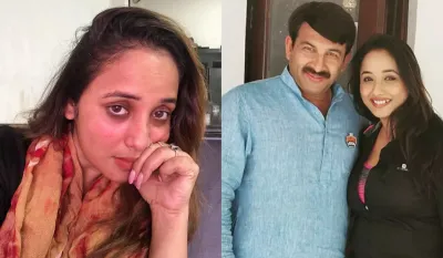 Rani Chatterjee feels uncomfortable on the sets of while shooting song with manoj tiwari- India TV Hindi