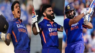 Shubman Gill, Virat Kohli and Rohit Sharma- India TV Hindi