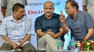 Arvind Kejriwal, Manish Sisodia, Satyendar Jain- India TV Hindi