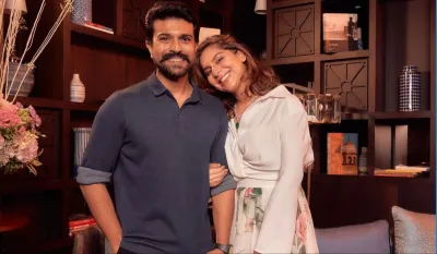 Ram Charan Upasana Couple getting romantic during lavish baby shower celebration pics went viral on - India TV Hindi